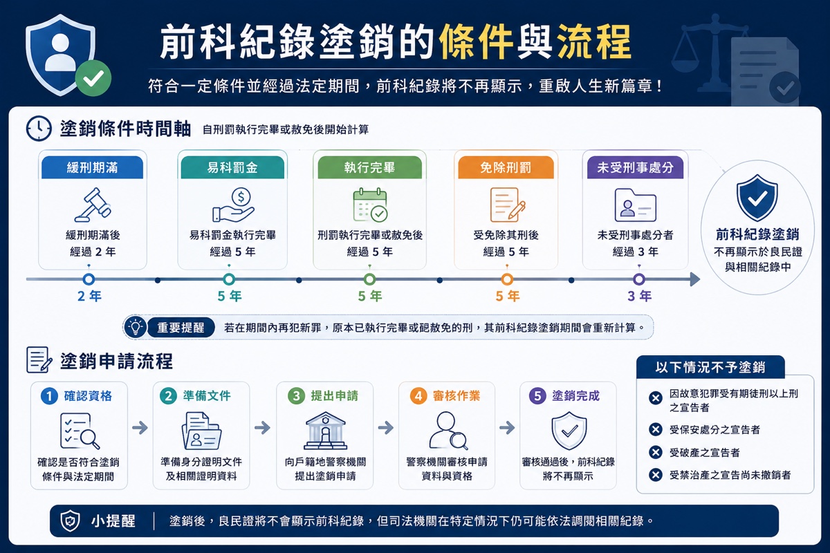 前科紀錄塗銷的條件與流程