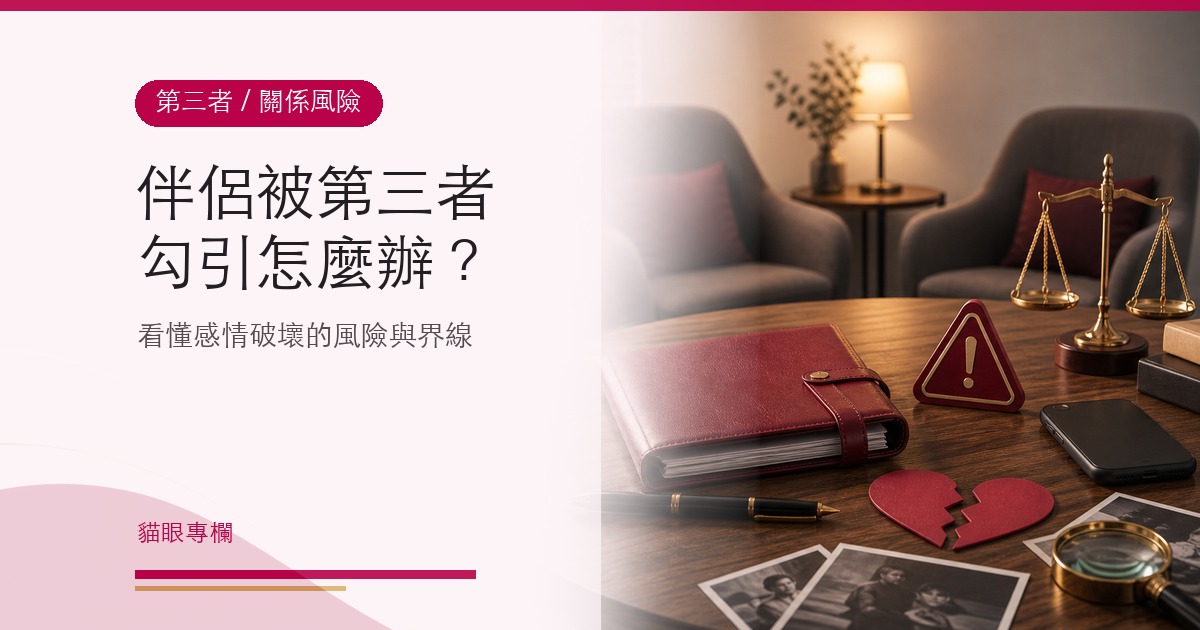 伴侶被第三者勾引，如何設計感情破壞